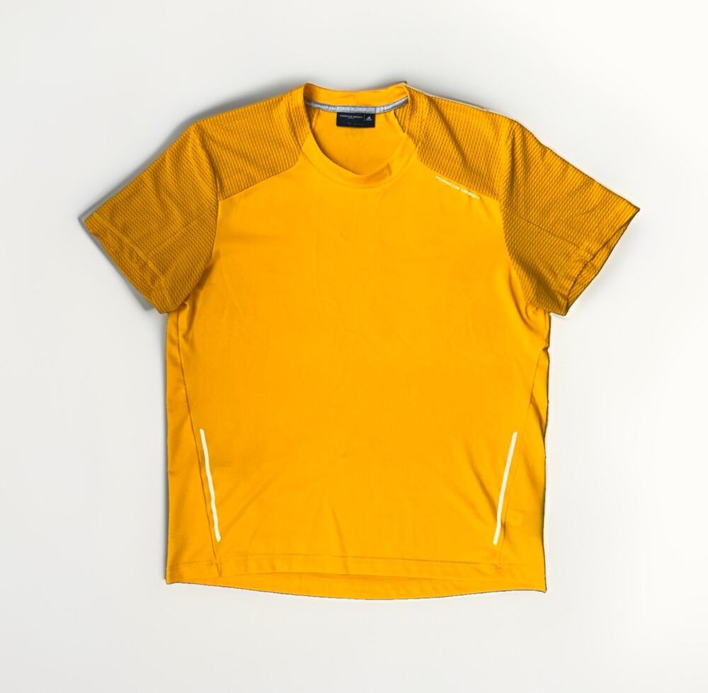 Adidas Porsche Design Shirt Men's XL High-Performance Running Reflective Yellow